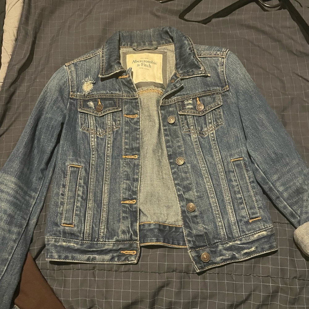 Medium wash Abercrombie jean jacket